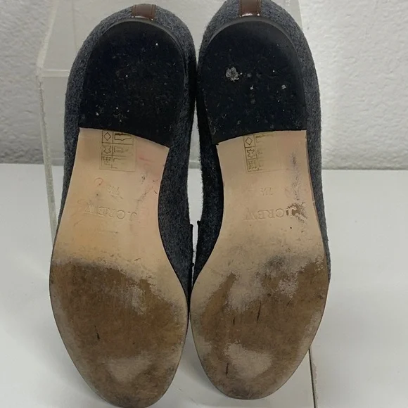 J. Crew Flannel Academy Loafers Gray and Brown Women's Loafers 7.5 - Picture 10 of 12